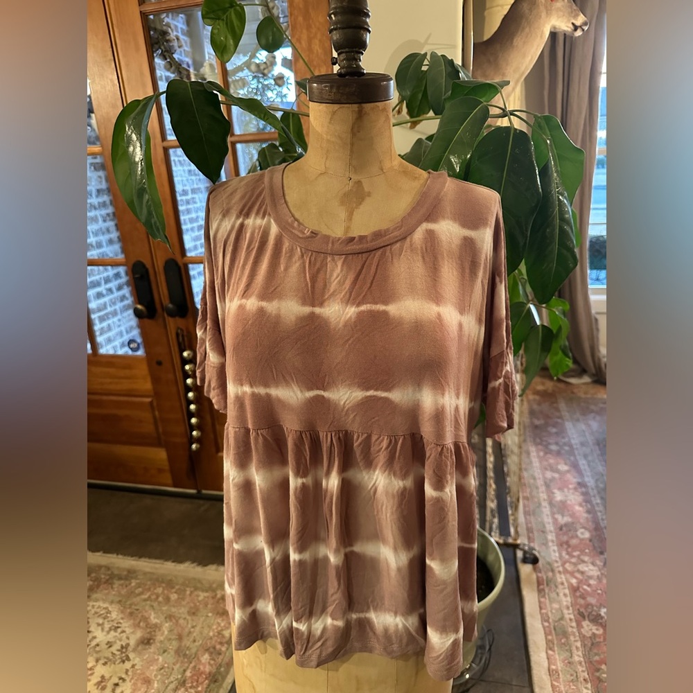 Oversized cute baby doll cut top